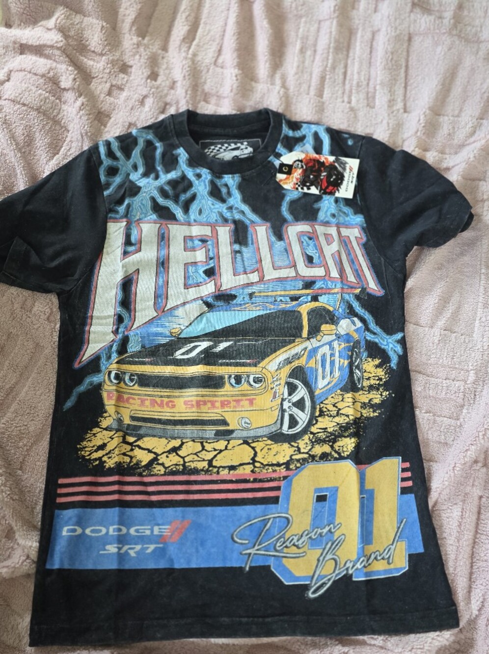 Hellcat Racing Graphic Tee - Black & Yellow